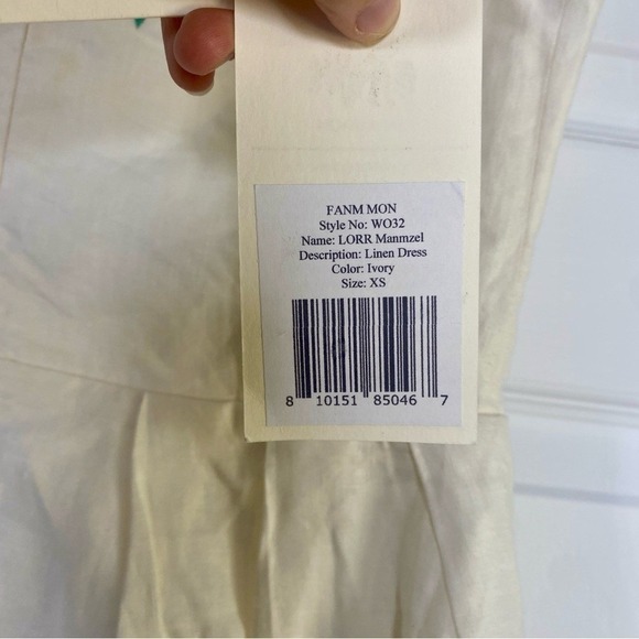 Fanm Mon Lorr Dress Manmzel Collection ivory white Embroidered XS